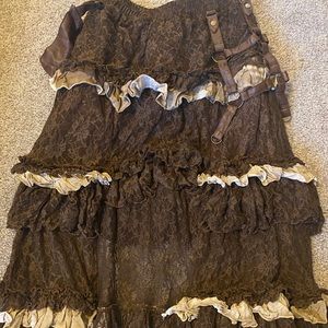 Steampunk costume skirt